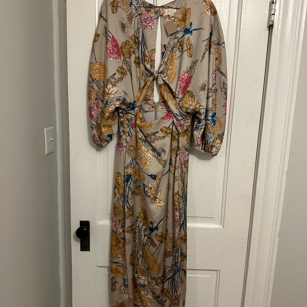 Tie front dress